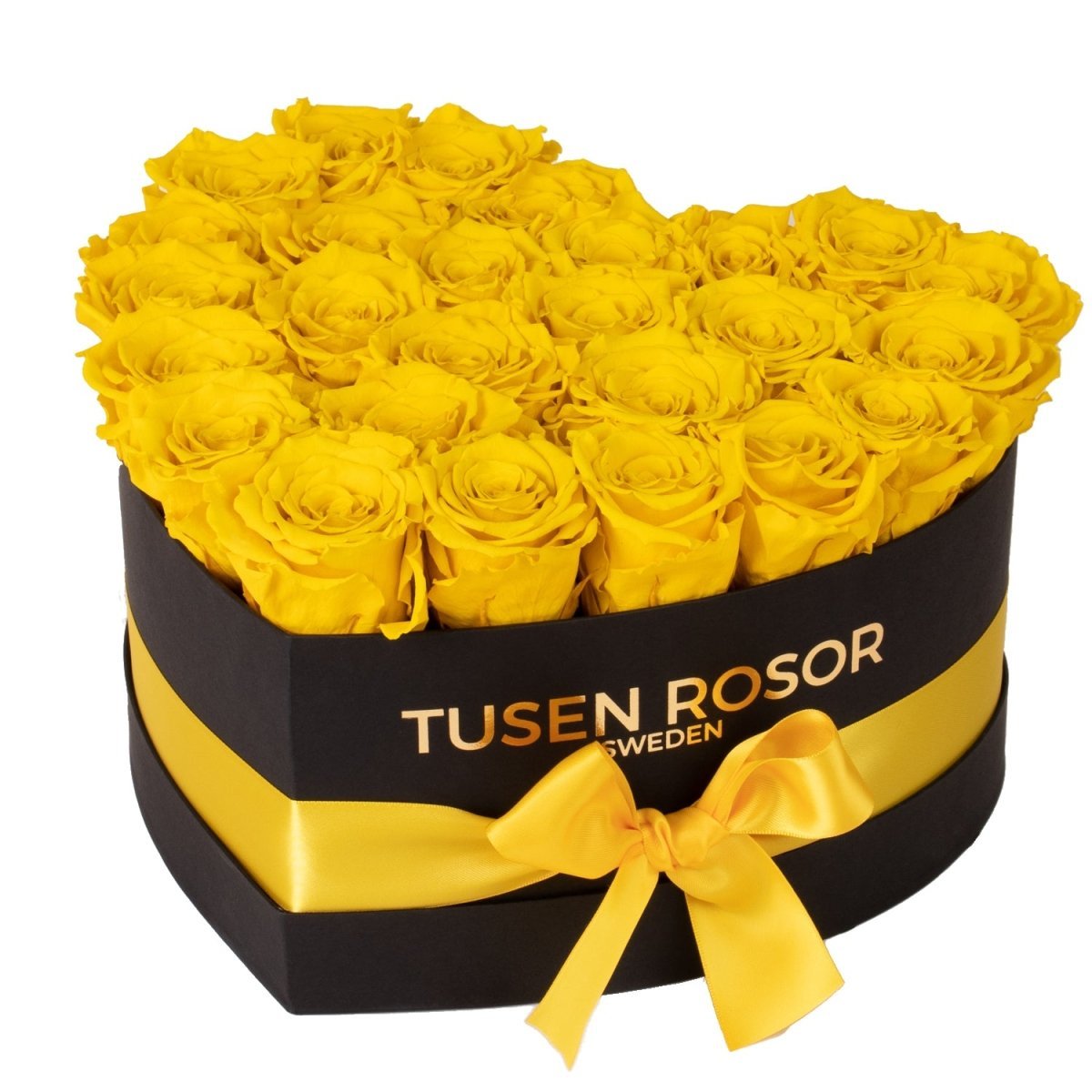 Gula evighetsrosor | Hjärtbox